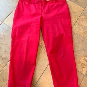 Great red ankle pants from Talbots